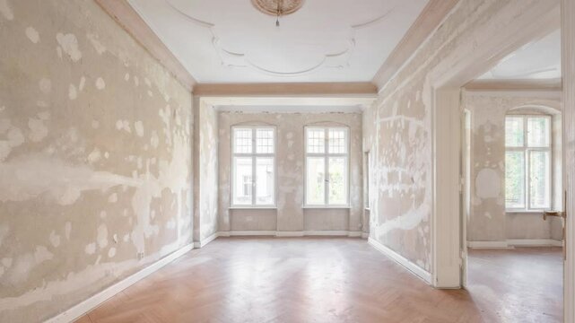 Home Renovation, room before and after renovation -