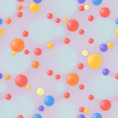Pastel Balloons Seamless Pattern 
