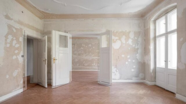 Home Renovation, room before and after renovation -
