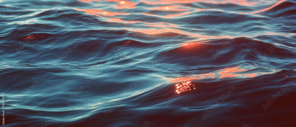 Aufkleber Gentle waves of color create a serene and calming visual experience