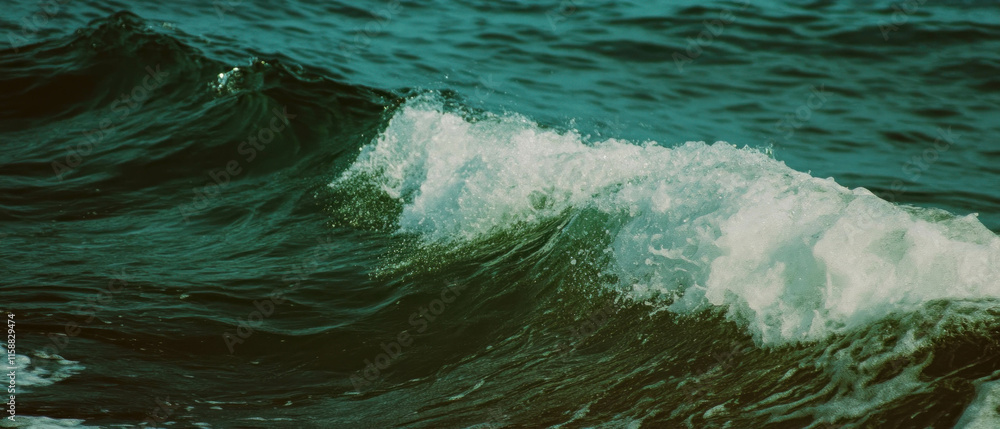 Aufkleber gentle waves create a calming overlay texture in soothing oceanic colors