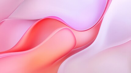 Fototapeta premium Bright red heart symbols blend with soft violet gradients in a minimalist abstract background design