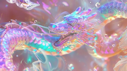 Dragon holographic skin mermaid holographi fantasy