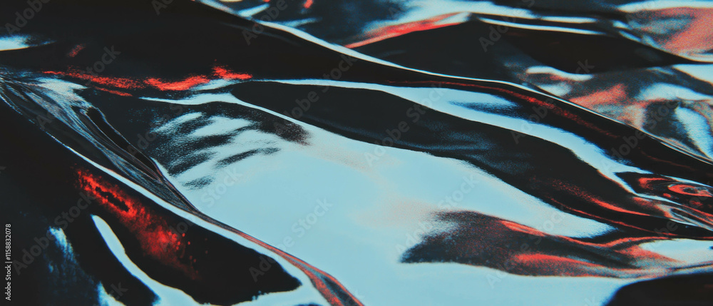 Poster subtle metallic sheen overlay texture with smooth undulating patterns in rich colors