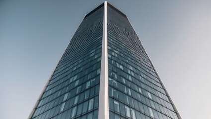 Obraz premium Modern Skyscraper with Glass Facade