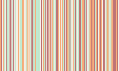 Obraz premium Pattern of vertical stripes, colorful thin and thick lines. Irregular stripe background, vector seamless texture. Abstract striped geometric design in bright colors.