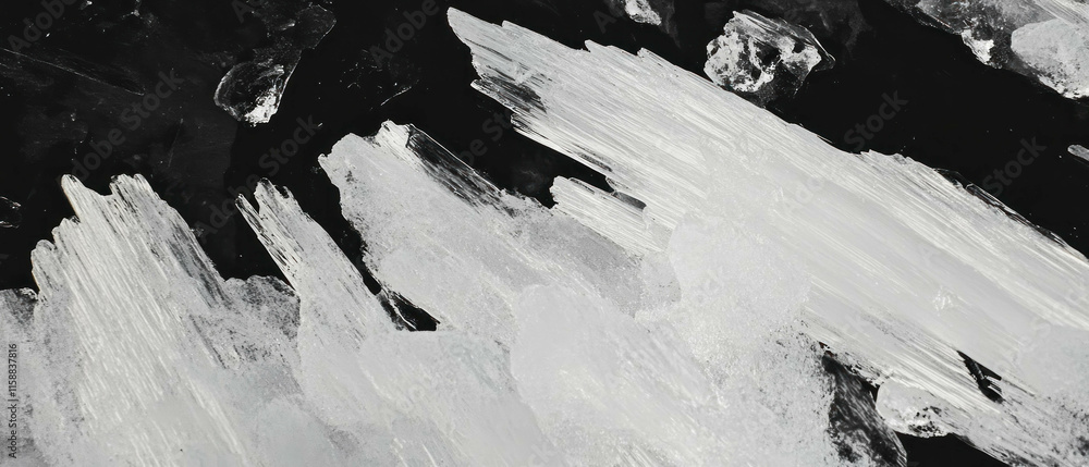 Aufkleber delicate frost patterns create a stunning natural texture for overlay design
