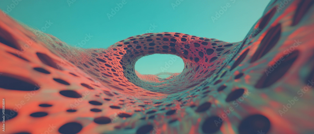 Poster Intricate fractal design with vibrant colors and unique structures