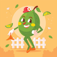 hand drawn kawaii food illustrations