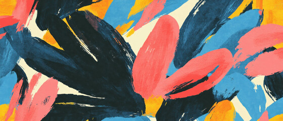 Vibrant abstraction of colorful watercolor patterns in artistic display for creative backgrounds