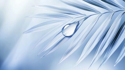 Water droplet on a leaf.