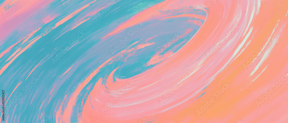 Poster vivid galaxy spiral pattern featuring hyper-realistic painting and soft lighting effects