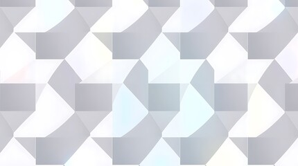 Fototapeta premium Geometric Abstract Pattern: A mesmerizing abstract pattern of interlocking geometric shapes, rendered in shades of gray with subtle iridescent highlights.