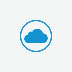 Modern Cloud Icon Design Concept fully editable vector template