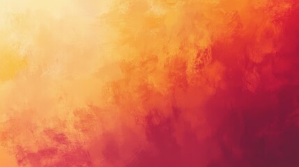 Warm Gradient Abstract Art, Vibrant Red and Orange Hues, Soft Blended Background, Impressionist Style Texture