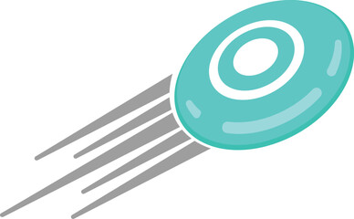 Illustration of a Flying Frisbee