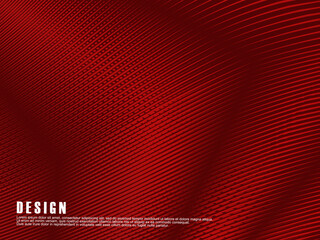 Abstract red geometric lines on red background. Modern shiny gradient red futuristic pattern. Futuristic technology concept, suitable for cover, poster, banner, flyer, website, etc.