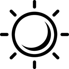 simple vector icon sun