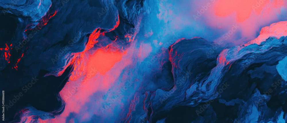 Poster swirling clouds at sunset create a dramatic cinematic pattern in the sky