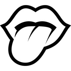 simple vector icon mouth
