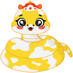 Chinese New Year Snake Illustration