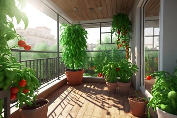 Mini Garden On Top Of House For Survival