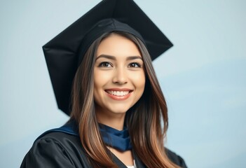 Portrait of a happy female graduate