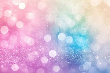 Fototapeta premium Abstract holographic with soft pastel rainbow and grainy filter. Blurred colors of pink, purple, blue etc. for decorative design.