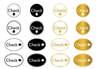 Obraz premium シンプルな矢印付き円、丸いリンクボタン04