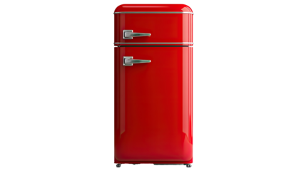 Refrigerator isolated on white transparent background