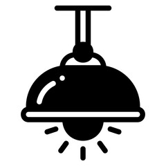Ceiling lamp icon
