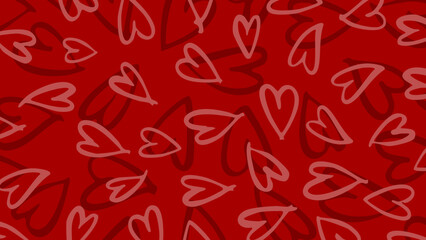 Adorable hand-drawn heart pattern background, ideal for Valentine's Day, weddings, and Mother's Day. Perfect for printables and creative projects.