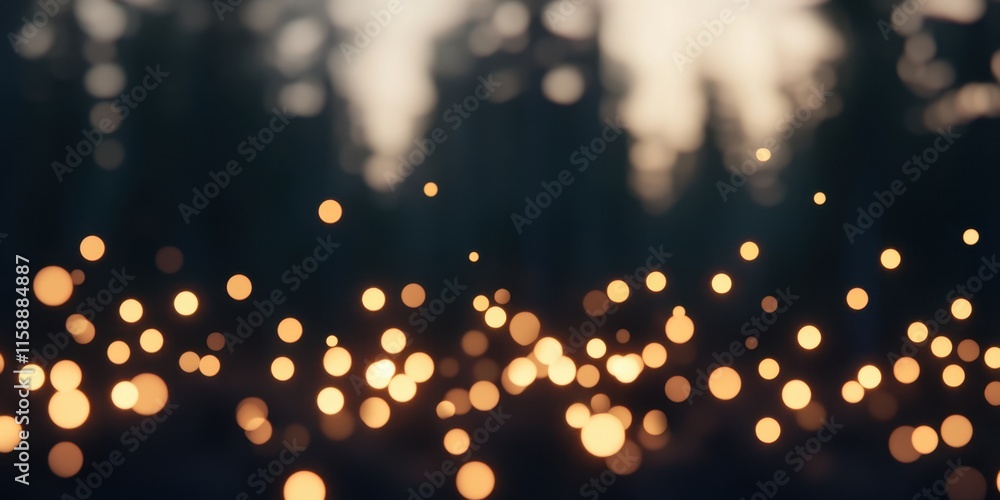 Poster a soft, blurred background filled with shimmering bokeh lights, creating a dreamy and enchanting atm