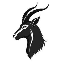 goat head vector illustration