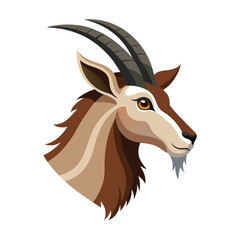 goat head vector illustration