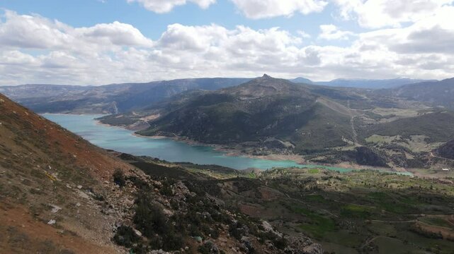 Dam Surrounded by High Slopes