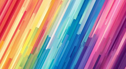 Vibrant Colorful Abstract Diagonal Lines