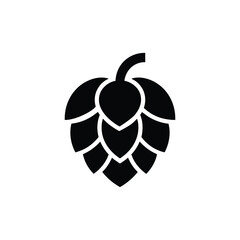 Hop silhouette vector template