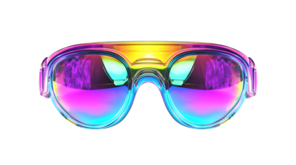 Virtual reality glasses isolated on transparent background product shot