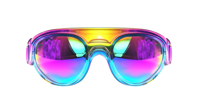 Virtual reality glasses isolated on transparent background product shot