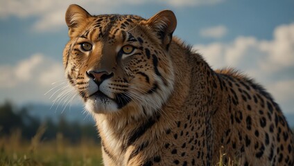 portrait of a leopard