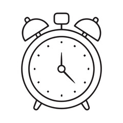 Alarm clock icon vector