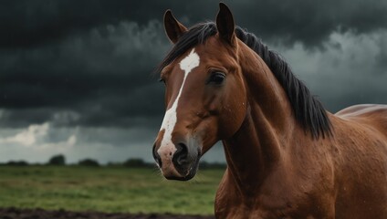 horse in field