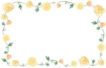 Stylized rose watercolor painting illustration wallpaper background cute