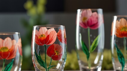tulips in vase