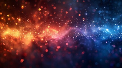 Fototapeta premium A colorful, swirling galaxy of stars and light