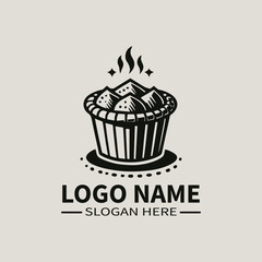Bakpia Logo Design, Indonesian Pastry, Sweet Treat, Traditional Food, Snack