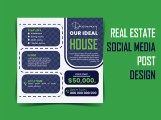 Real estate Social media post design.