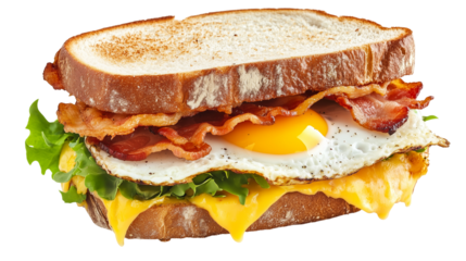 Delicious Bacon, Cheese, and Egg Sandwich Recipe Image
