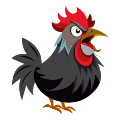 angry chicken illustration